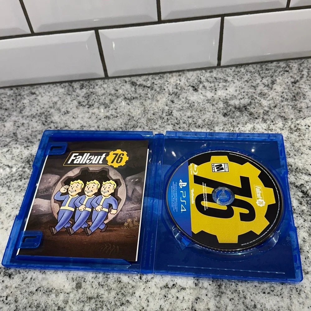 Bethesda PS4 Fallout 76 GameStop Blue Case Action RPG Wasteland Survival